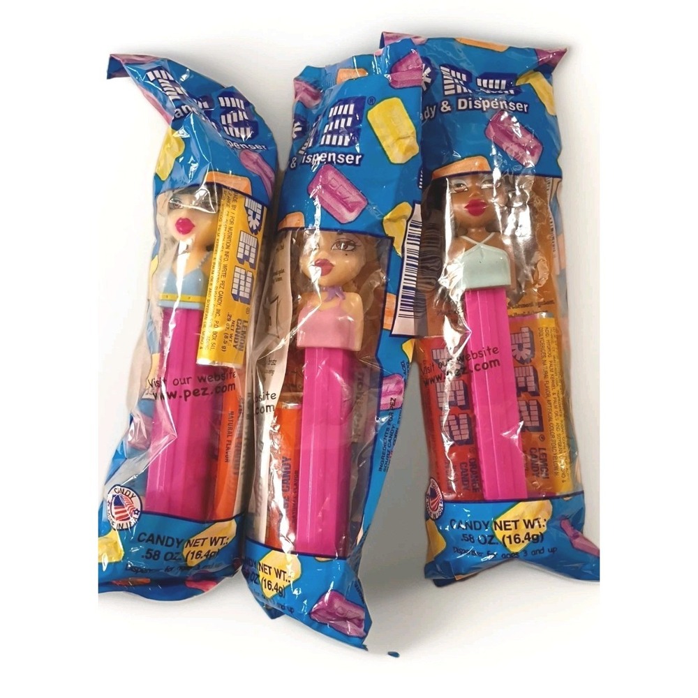 PEZ Bratz‎ Candy Dispensers Lot of 3 Sealed